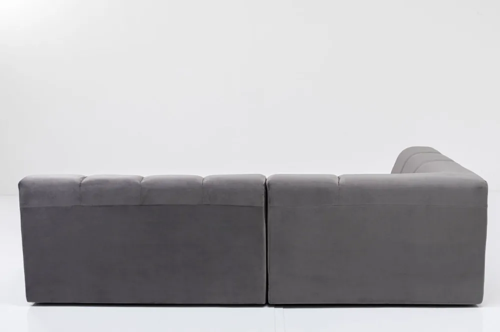 KARE Design Kulmasohvat*Belami Velvet Kulmasohva -samettia, Harmaa, Vasen