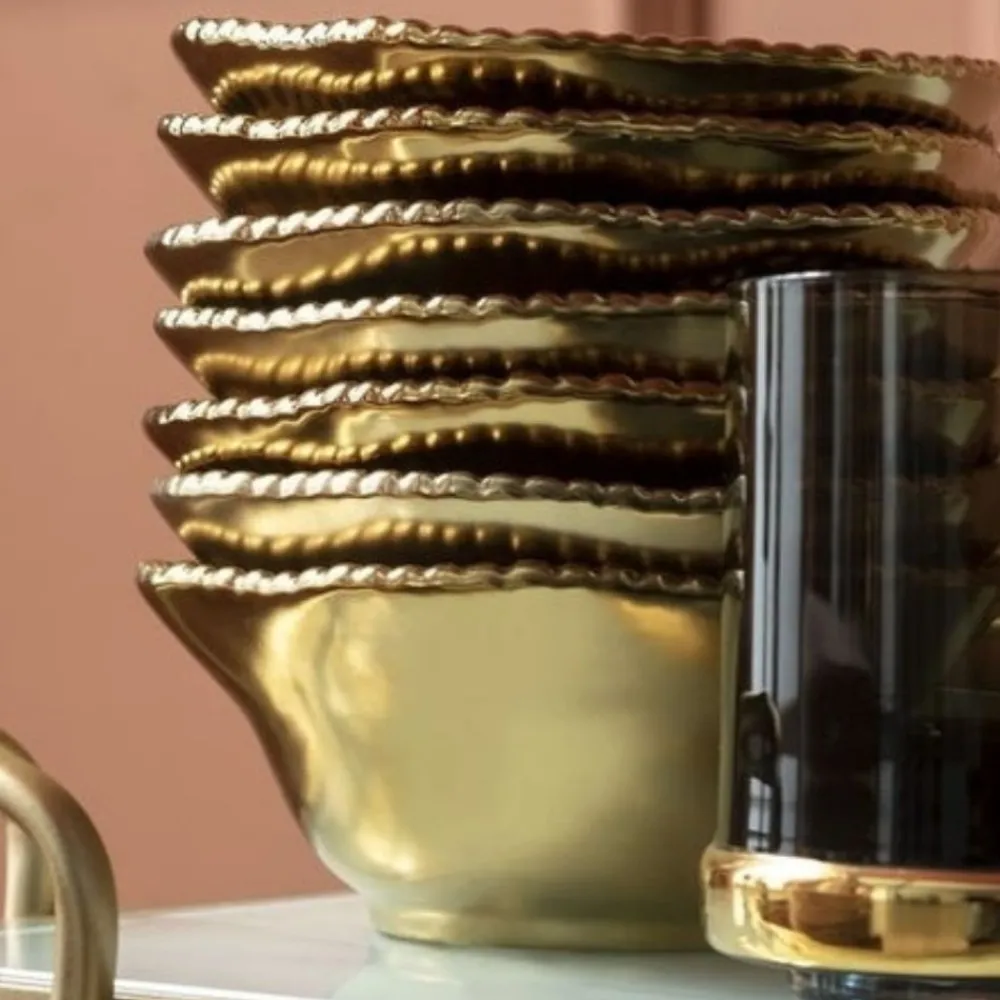 KARE Design Keittiö Ja Astiat*Bell Lautanen, Kulta Ø36cm