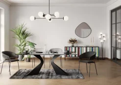 KARE Design Tuolit*Belle Tuoli Käsinojilla - Antrasiitti (2/Setti)