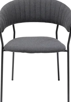 KARE Design Tuolit*Belle Tuoli Käsinojilla - Antrasiitti (2/Setti)