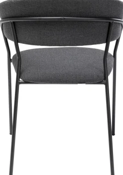 KARE Design Tuolit*Belle Tuoli Käsinojilla - Antrasiitti (2/Setti)