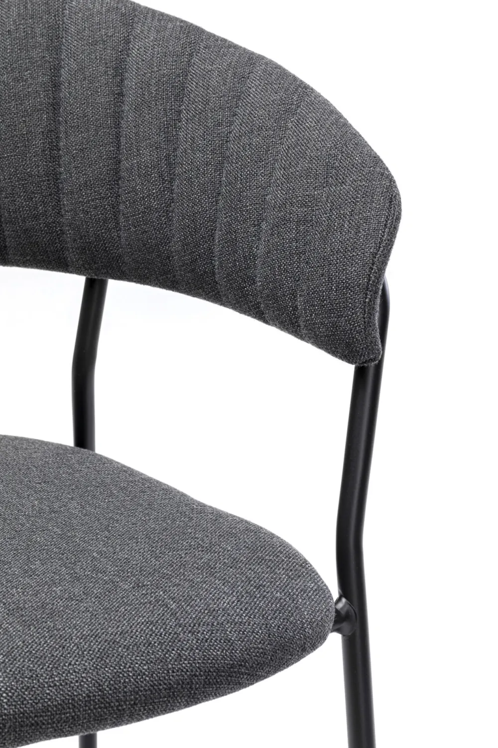 KARE Design Tuolit*Belle Tuoli Käsinojilla - Antrasiitti (2/Setti)