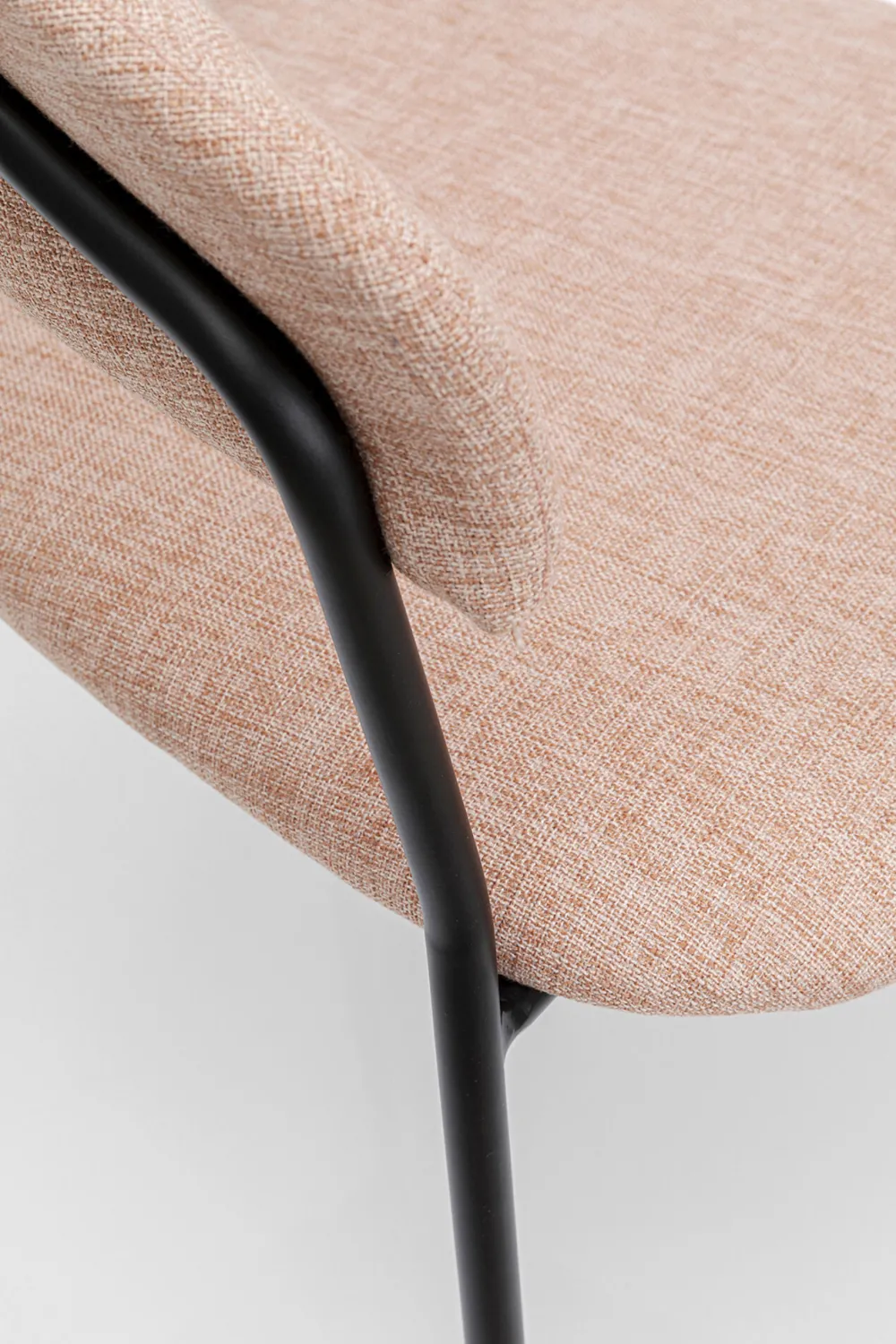 KARE Design Tuolit*Belle Tuoli Käsinojilla - Roosa (2/Setti)