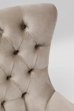 KARE Design Nojatuolit*Bellissima Pyörivä Nojatuoli - Samettia, Beige