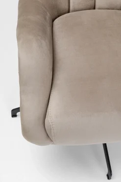 KARE Design Nojatuolit*Bellissima Pyörivä Nojatuoli - Samettia, Beige