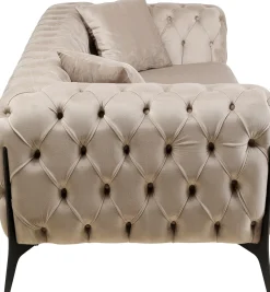 KARE Design Sohvat*Bellissima Sohva 2-istuttava - Sametti, Beige 200cm