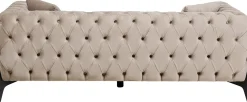 KARE Design Sohvat*Bellissima Sohva 2-istuttava - Sametti, Beige 200cm