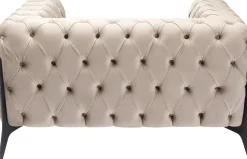 KARE Design Nojatuolit*Bellissima Velvet Nojatuoli, Sametti, Taupe 120cm