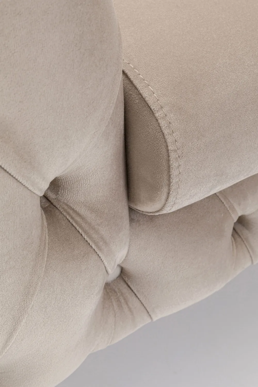 KARE Design Nojatuolit*Bellissima Velvet Nojatuoli, Sametti, Taupe 120cm