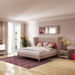 KARE Design Sängyt*Benito Moon Sänky, Harmaa 180x200cm