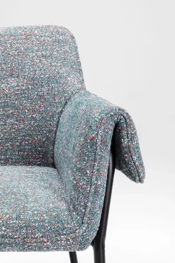 KARE Design Tuolit*Bess Flitter Tuoli Käsinojilla, Harmaa