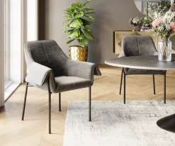 KARE Design Tuolit*Bess Tuoli Käsinojilla, Harmaa