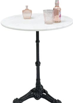 KARE Design Baaripöydät*Bistro Table Kaffeehaus Pyöreä Pöytä, Valkoinen Ø 60