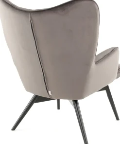 KARE Design Olohuone|Nojatuolit*Black Vicky Velvet Nojatuoli Harmaa