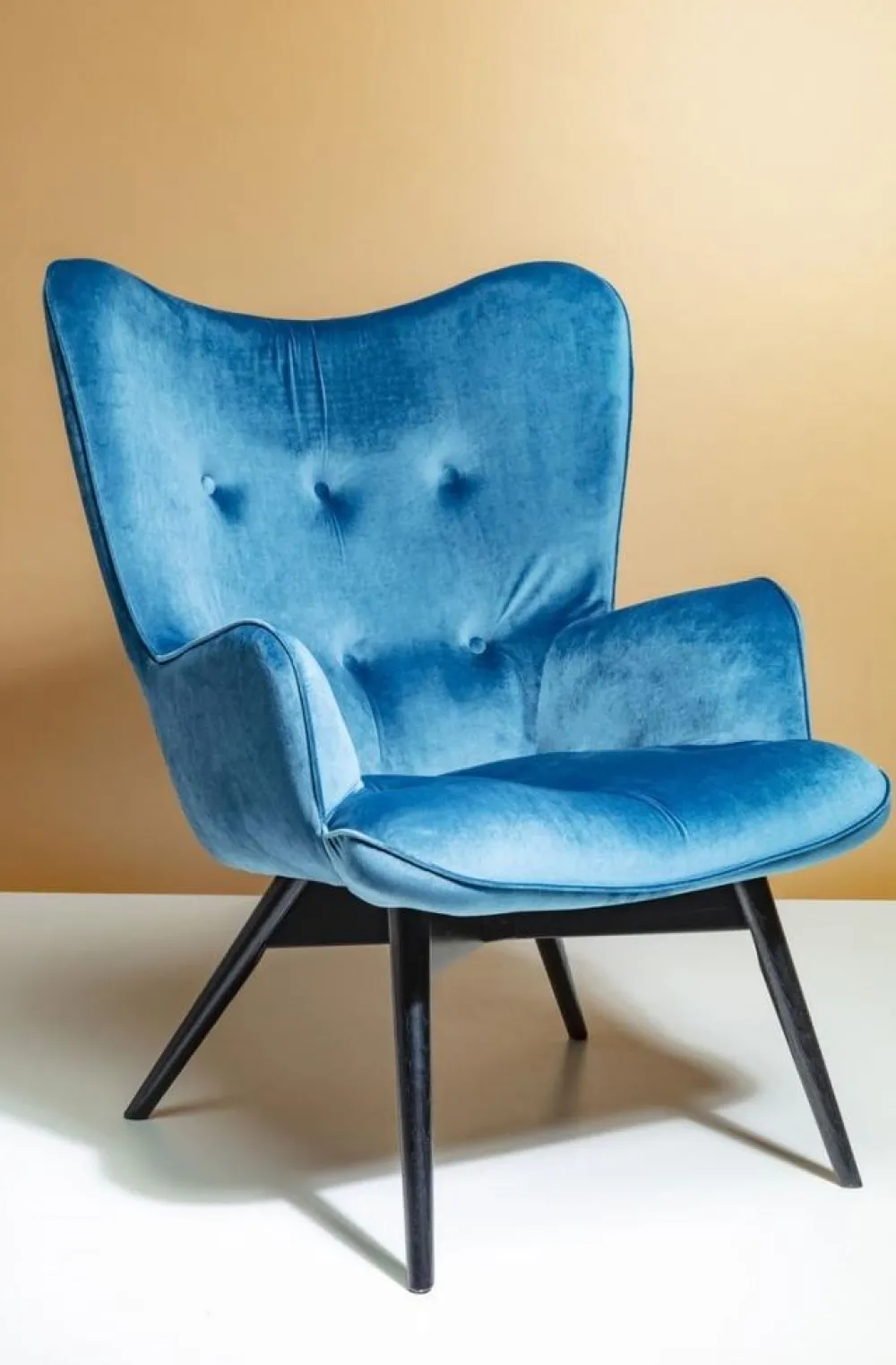 KARE Design Olohuone|Nojatuolit*Black Vicky Velvet Nojatuoli Sinivihreä