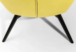 KARE Design Olohuone|Nojatuolit*Black Vicky Velvet Nojatuoli, Keltainen