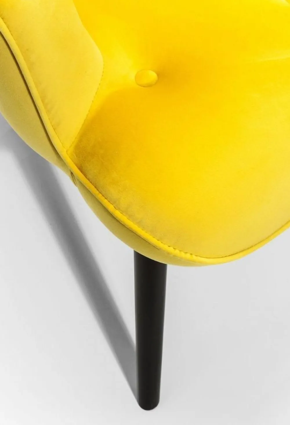 KARE Design Olohuone|Nojatuolit*Black Vicky Velvet Nojatuoli, Keltainen