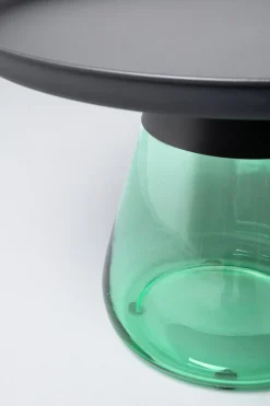 KARE Design Sohvapöydät|Olohuone*Bottiglia Sivupöytä, Vihreä/musta Ø 60cm