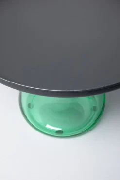 KARE Design Sohvapöydät|Olohuone*Bottiglia Sivupöytä, Vihreä/musta Ø 60cm