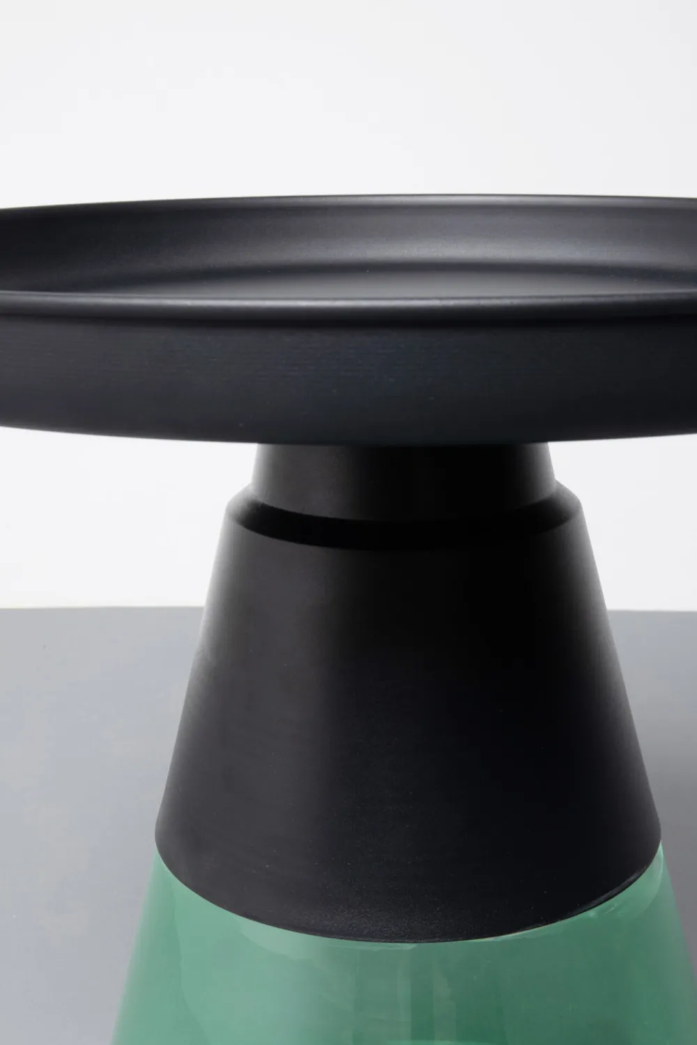 KARE Design Sohvapöydät|Olohuone*Bottiglia Sivupöytä, Vihreä/musta Ø50cm