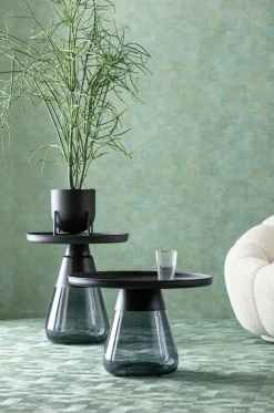 KARE Design Sohvapöydät|Olohuone*Bottiglia Smoke Sivupöytä, Musta Ø 60cm