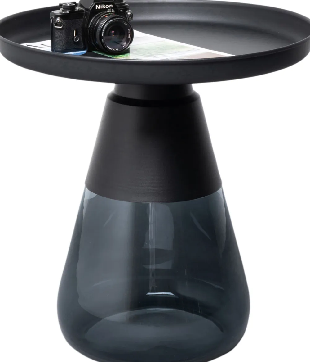 KARE Design Sohvapöydät|Olohuone*Bottiglia Smoke Sivupöytä, MustaØ50cm