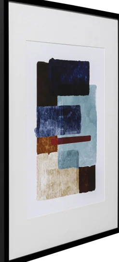 KARE Design Taulut*Box Back Blue Kehystetty Taulu 60x80cm