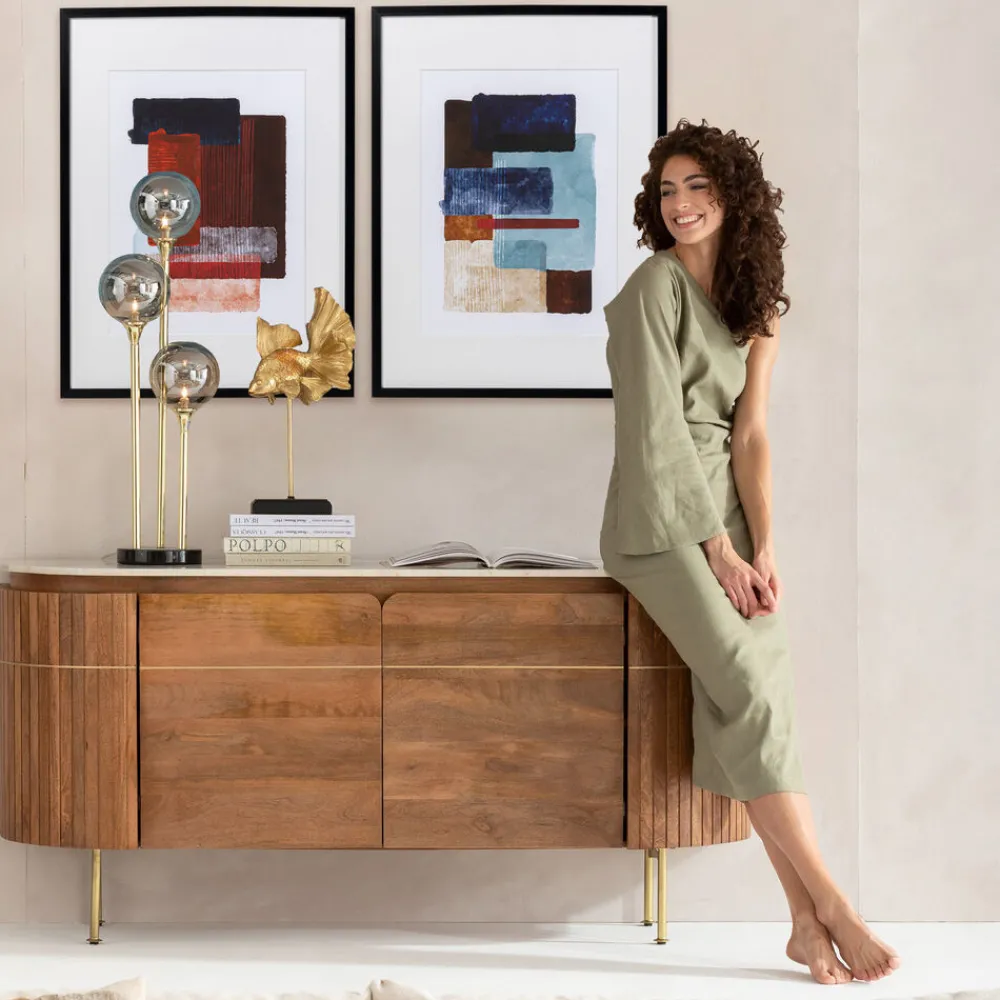 KARE Design Taulut|Olohuone*Box Back Red Kehystetty Taulu 60x80cm