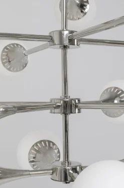 KARE Design Riippuvalaisimet*Bulb Fiction 20 Riippuvalaisin Hopea Ø102cm