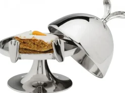 KARE Design Keittiö Ja Astiat|Jalalliset Koriste-Esineet*Bunny Pupu Kakkukupu, Tarjotin Kuvulla, Hopea