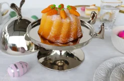 KARE Design Keittiö Ja Astiat|Jalalliset Koriste-Esineet*Bunny Pupu Kakkukupu, Tarjotin Kuvulla, Hopea