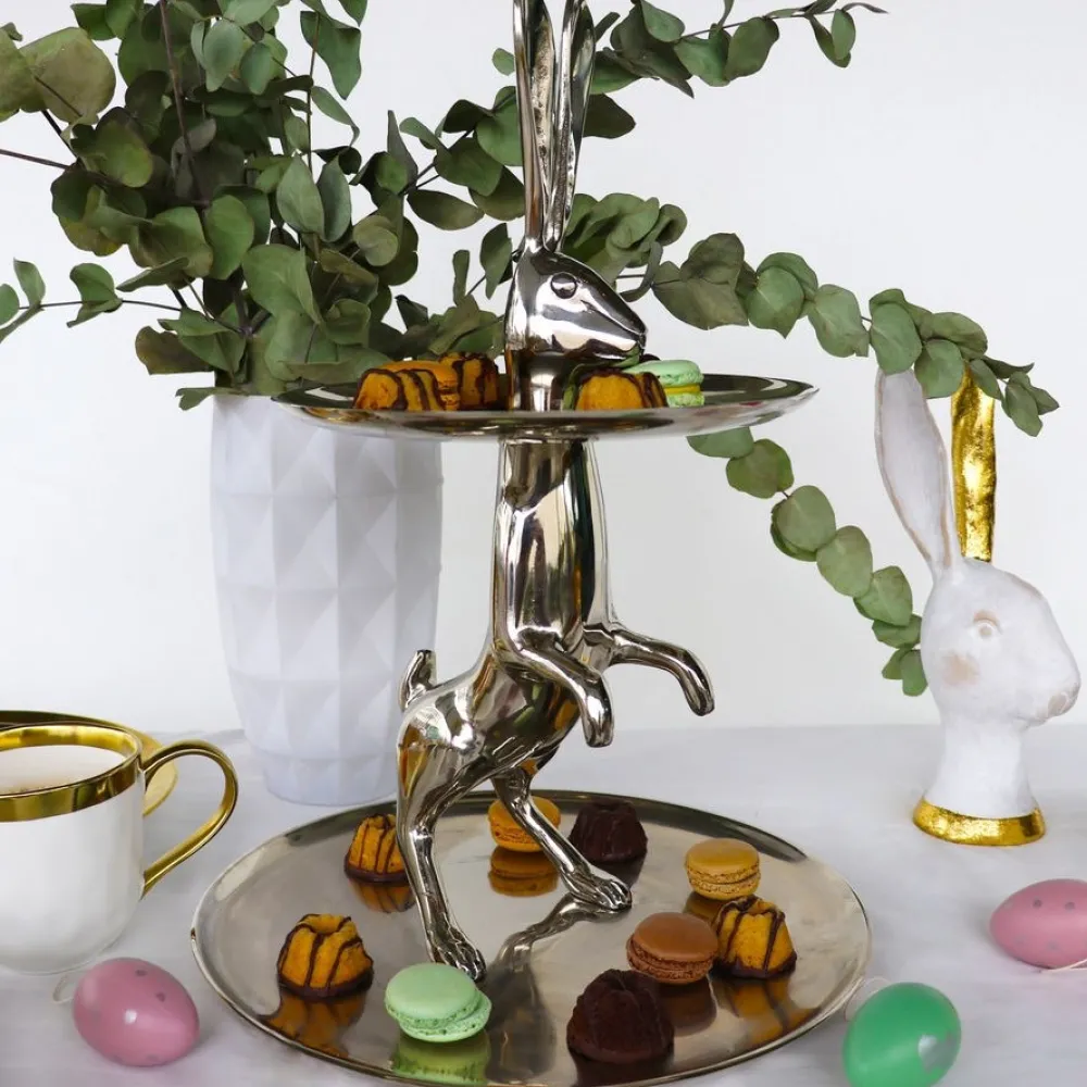 KARE Design Tarjottimet*Bunny Pupu Kerrostarjotin, Hopea