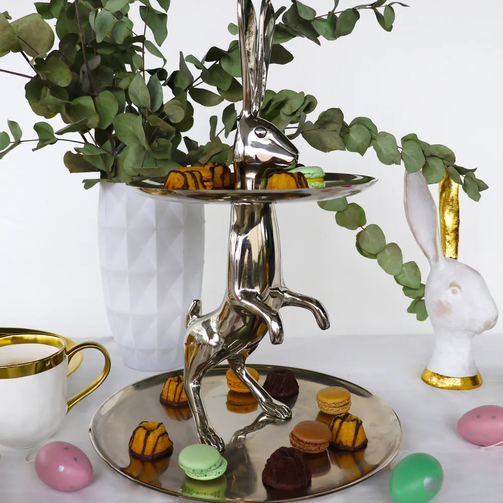 KARE Design Tarjottimet*Bunny Pupu Kerrostarjotin, Hopea