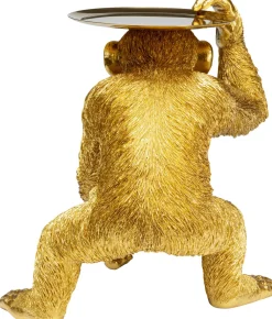 KARE Design Koriste-Esineet*Butler Playing Chimp Simpanssi Koriste-esine Kulta 52cm
