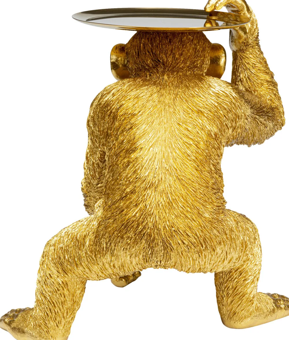 KARE Design Koriste-Esineet*Butler Playing Chimp Simpanssi Koriste-esine Kulta 52cm