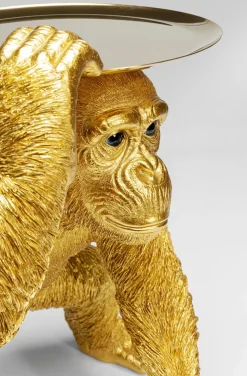 KARE Design Koriste-Esineet*Butler Playing Chimp Simpanssi Koriste-esine Kulta 52cm