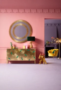 KARE Design Koriste-Esineet*Butler Playing Chimp Simpanssi Koriste-esine Kulta 52cm