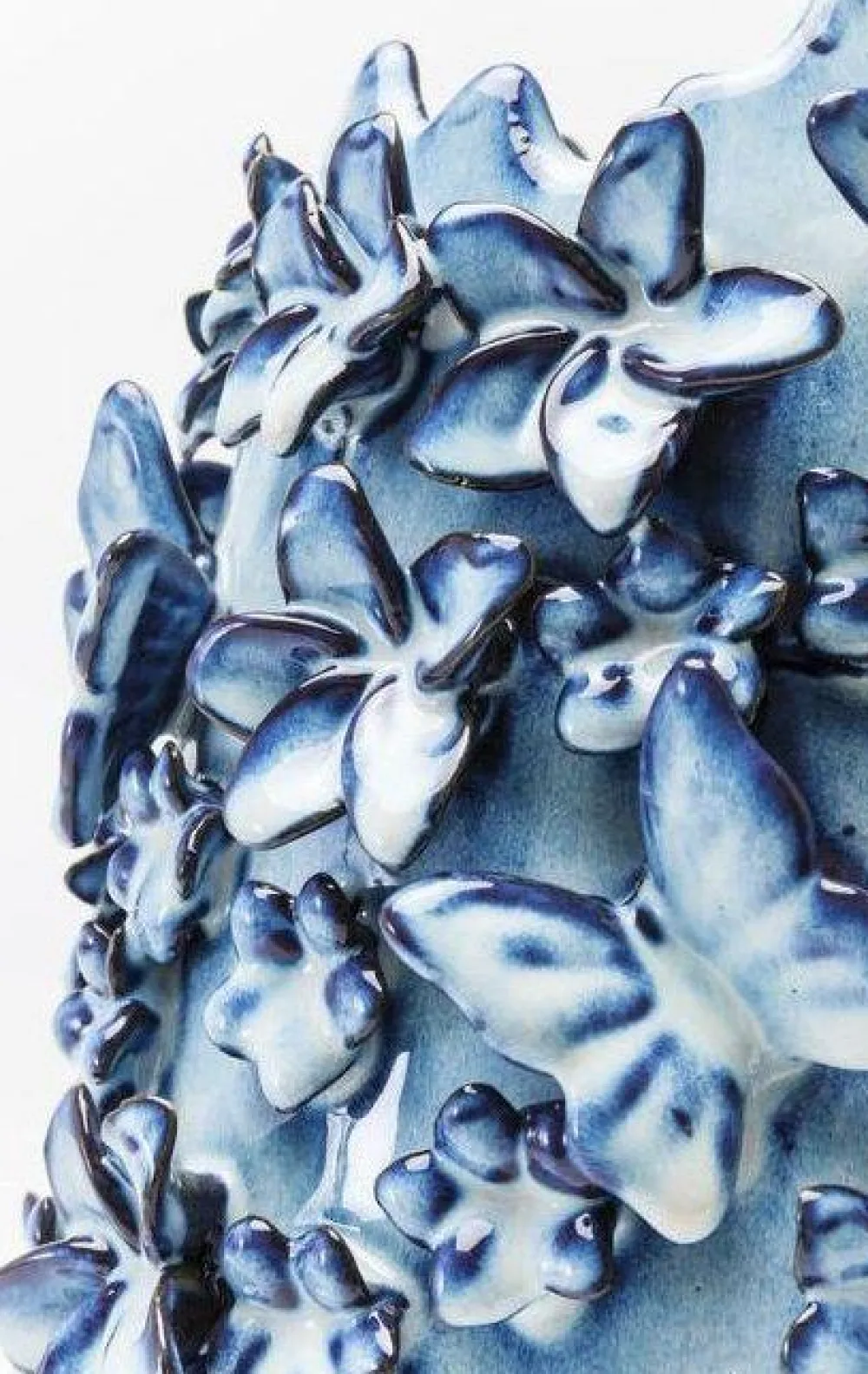 KARE Design Maljakot|Olohuone*Butterflies Perhoset Maljakko, Vaaleansininen 35cm