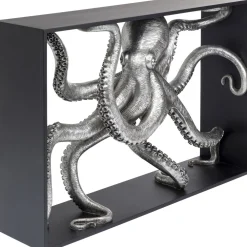 KARE Design Konsolipöydät Ja Sivupöydät*Calmar Mustekala Konsolipöytä, Hopea/musta 124x85cm