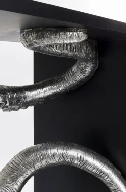 KARE Design Konsolipöydät Ja Sivupöydät*Calmar Mustekala Konsolipöytä, Hopea/musta 124x85cm