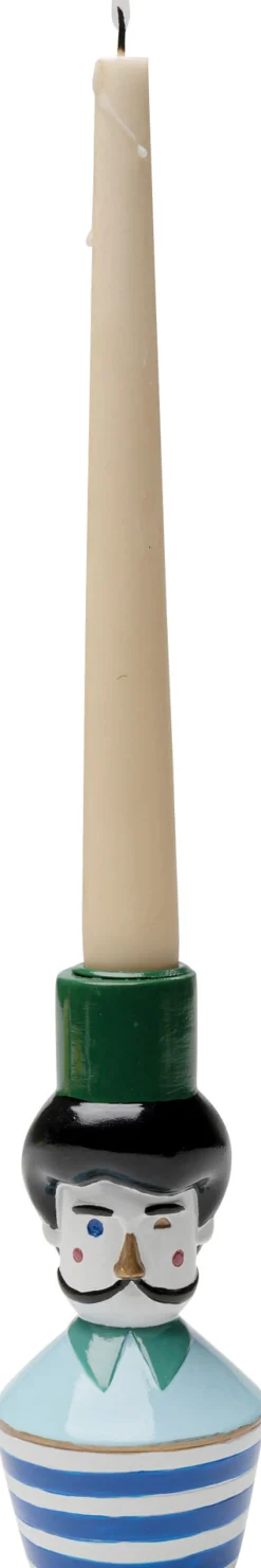 KARE Design Lyhdyt|Kynttilänjalat*Candle Holder Monsieur Mustache Kynttilänjalka 16cm