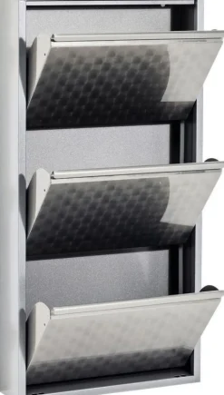 KARE Design Kenkäkaapit*Caruso 3 Kenkäkaappi, Harjattu Metalli (MO)