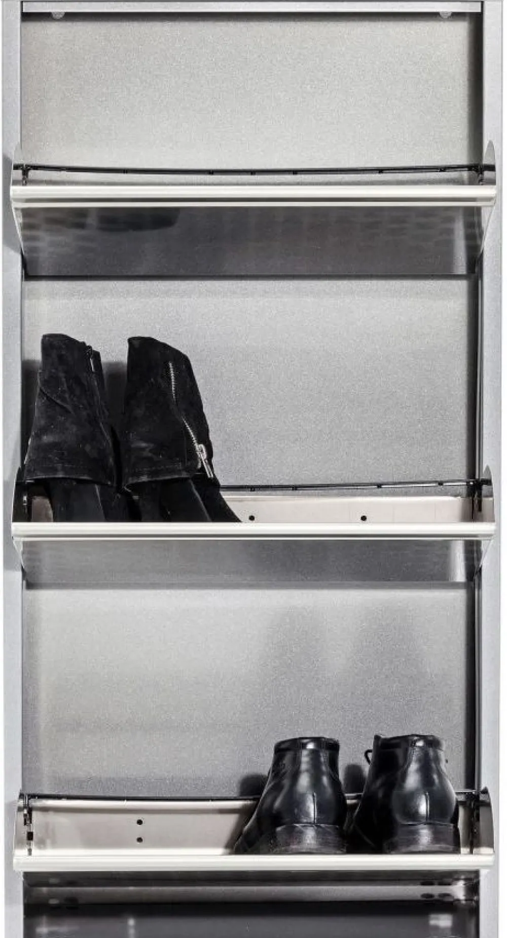 KARE Design Kenkäkaapit*Caruso 3 Kenkäkaappi, Harjattu Metalli (MO)