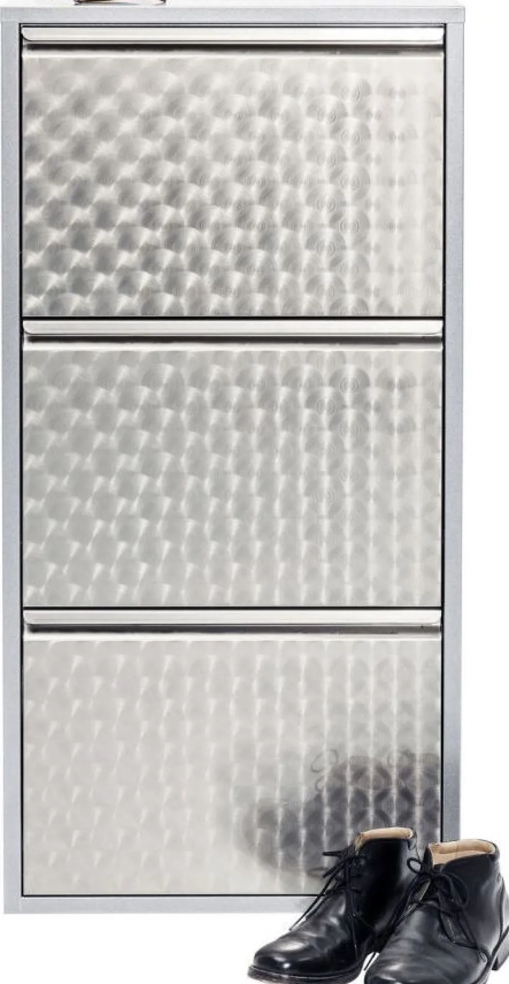 KARE Design Kenkäkaapit*Caruso 3 Kenkäkaappi, Harjattu Metalli (MO)