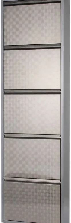 KARE Design Kenkäkaapit*Caruso 5 Kenkäkaappi, Harjattu Metalli (MO)