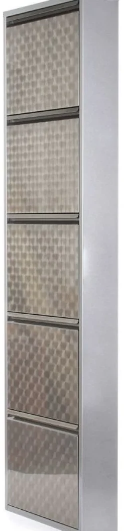 KARE Design Kenkäkaapit*Caruso 5 Kenkäkaappi, Harjattu Metalli (MO)