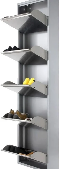 KARE Design Kenkäkaapit*Caruso 5 Kenkäkaappi, Harjattu Metalli (MO)