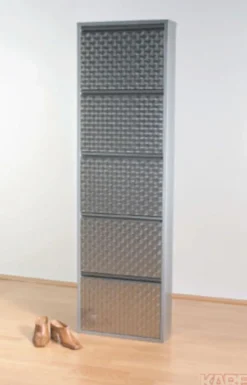 KARE Design Kenkäkaapit*Caruso 5 Kenkäkaappi, Harjattu Metalli (MO)