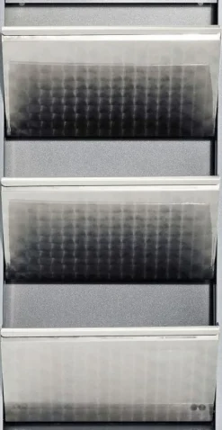 KARE Design Kenkäkaapit*Caruso 3 Kenkäkaappi, Harjattu Hopea