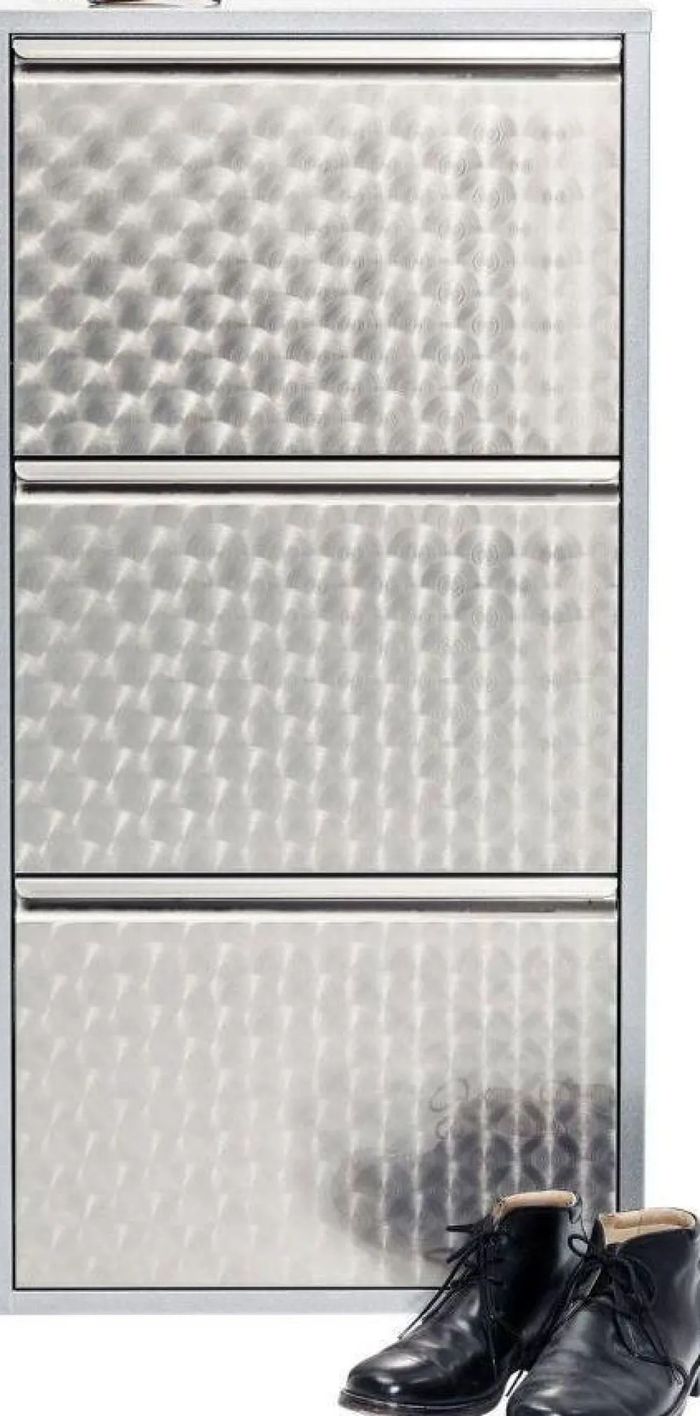 KARE Design Kenkäkaapit*Caruso 3 Kenkäkaappi, Harjattu Hopea